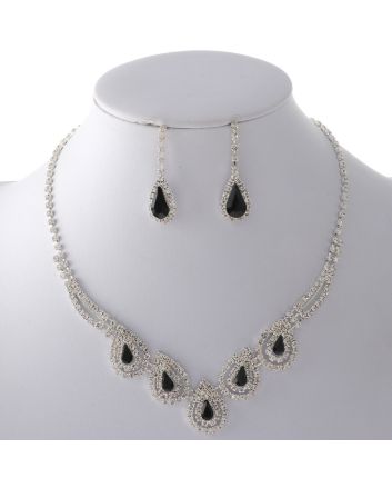 Rhinestone Necklace Set