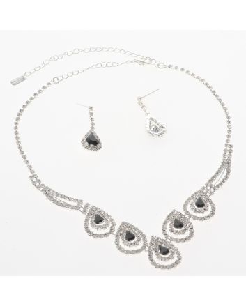 Rhinestone Necklace Set