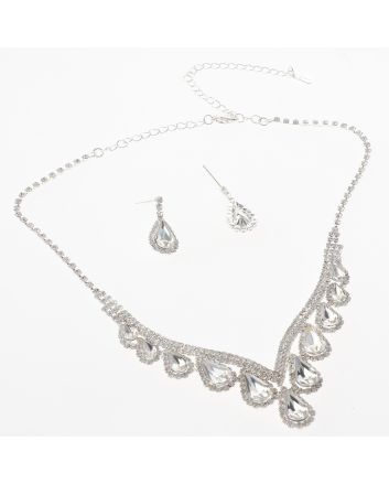 Rhinestone Necklace Set 
