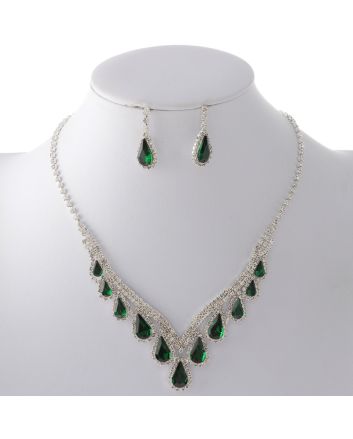 Rhinestone Necklace Set 