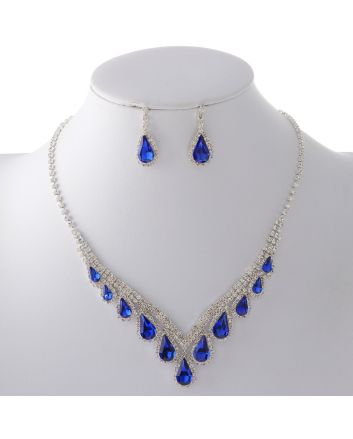 Rhinestone Necklace Set 