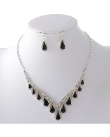 Rhinestone Necklace Set 