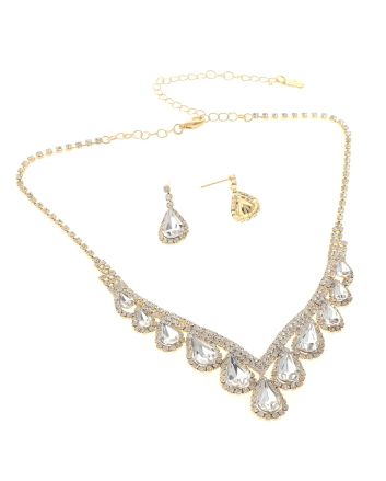 Rhinestone Necklace Set 