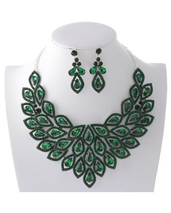 Rhinestone Necklace Set