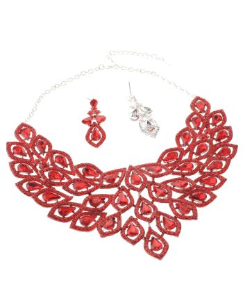 Rhinestone Necklace Set