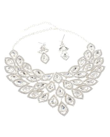 Rhinestone Necklace Set