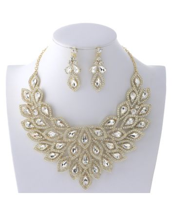 Rhinestone Necklace Set