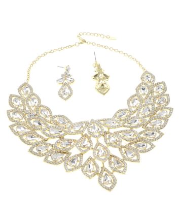 Rhinestone Necklace Set