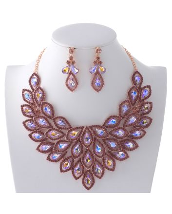 Rhinestone Necklace Set