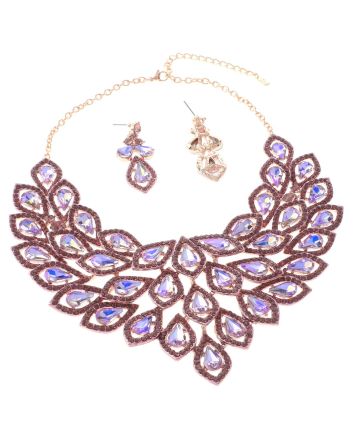 Rhinestone Necklace Set