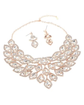 Rhinestone Necklace Set