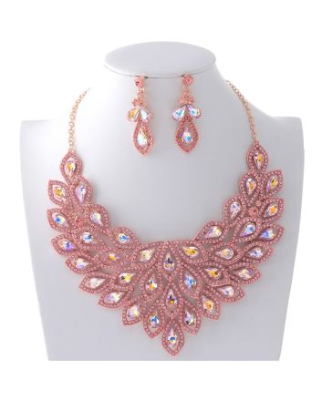 Rhinestone Necklace Set