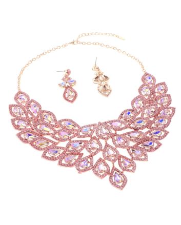 Rhinestone Necklace Set