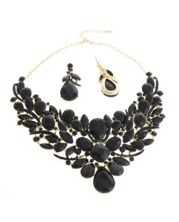 CRYSTAL RHINESTONE NECKLACE SET