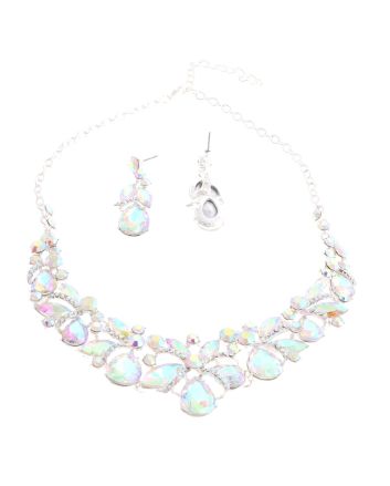 CRYSTAL RHINESTONE NECKLACE SET