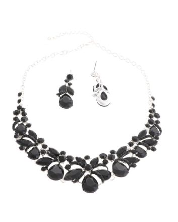 CRYSTAL RHINESTONE NECKLACE SET