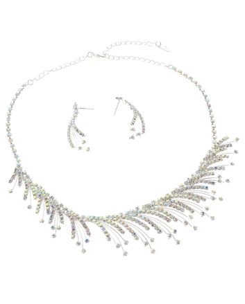 Rhinestone Necklace Set 