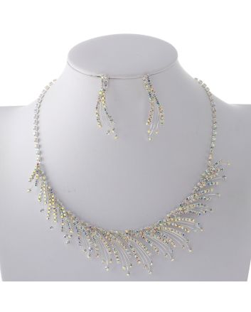 Rhinestone Necklace Set 