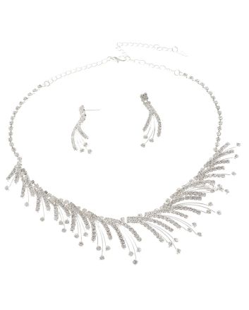 Rhinestone Necklace Set 