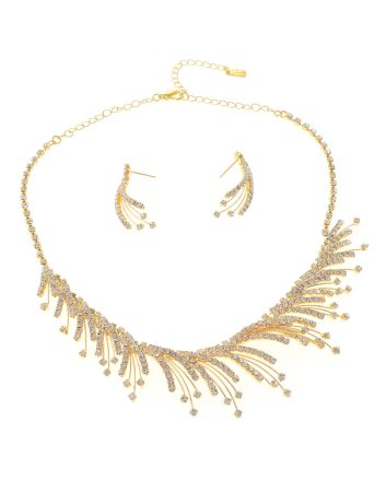 Rhinestone Necklace Set 