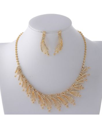 Rhinestone Necklace Set