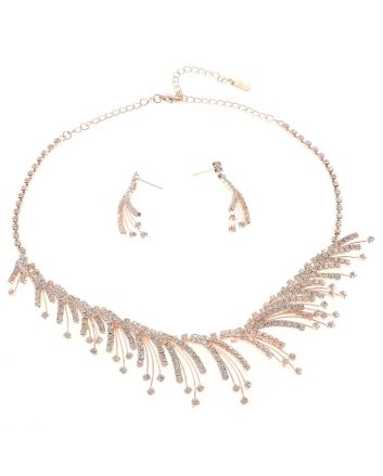 Rhinestone Necklace Set 