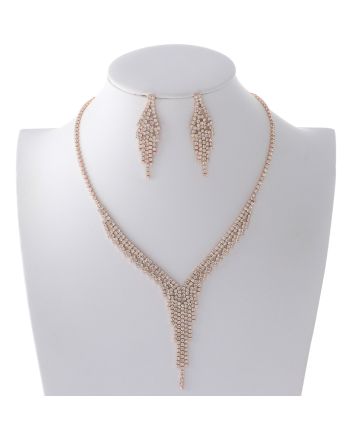 Rhinestone Necklace Set