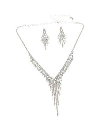 Rhinestone Necklace Set