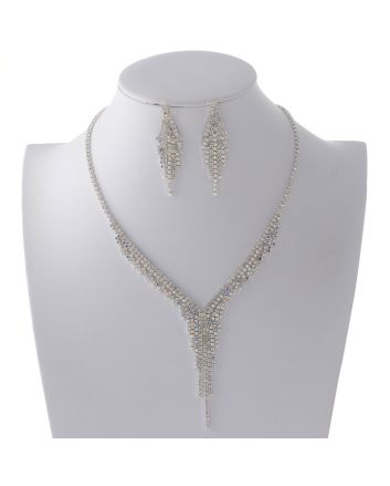 Rhinestone Necklace Set