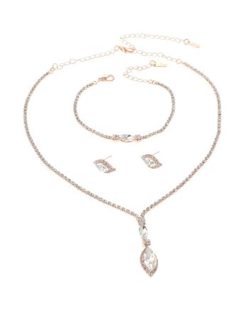 Rhinestone Necklace Set