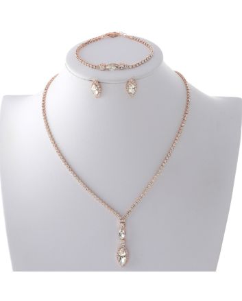 Rhinestone Necklace Set