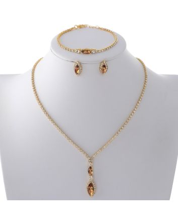 Rhinestone Necklace Set