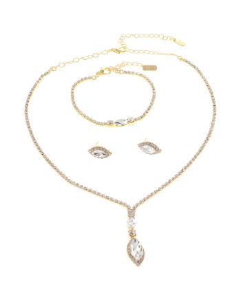 Rhinestone Necklace Set 