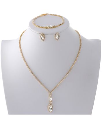 Rhinestone Necklace Set 