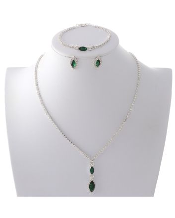 Rhinestone Necklace Set