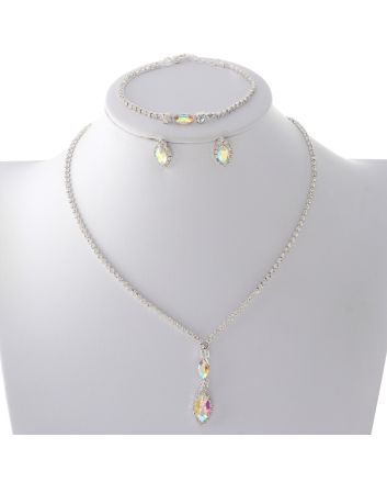 Rhinestone Necklace Set