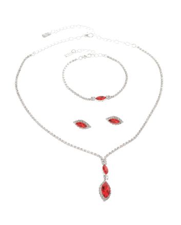 Rhinestone Necklace Set