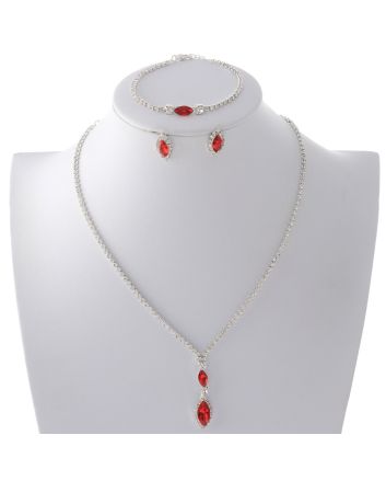 Rhinestone Necklace Set