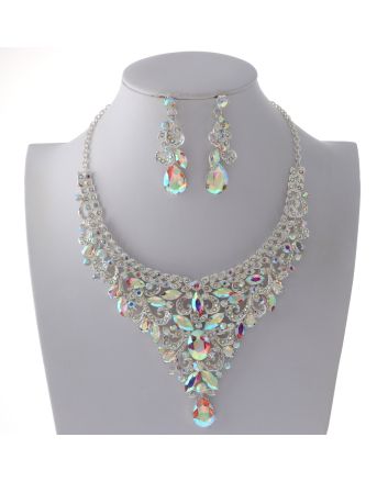 Rhinestone Necklace Set