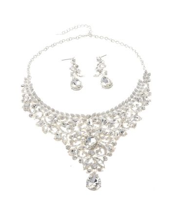 Rhinestone Necklace Set