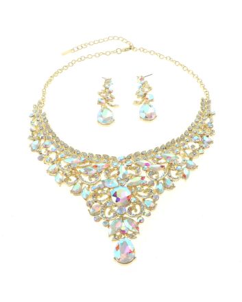 Rhinestone Necklace Set