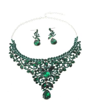 Rhinestone Necklace Set 