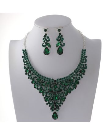 Rhinestone Necklace Set 