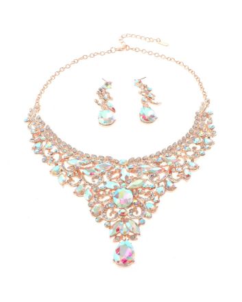 Rhinestone Necklace Set