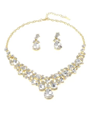 Rhinestone Necklace Set 