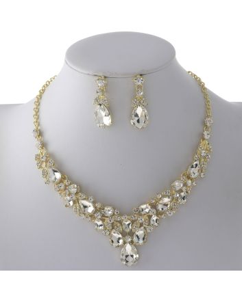 Rhinestone Necklace Set 