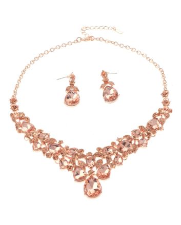 Rhinestone Necklace Set