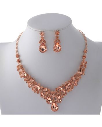Rhinestone Necklace Set