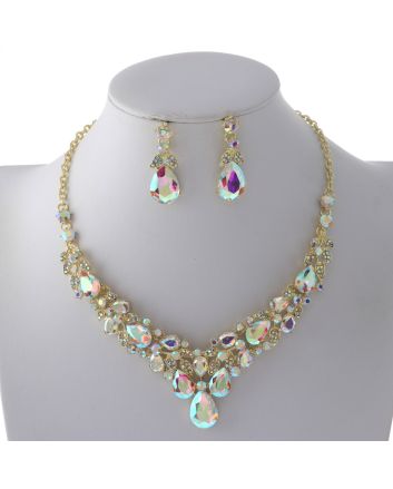 Rhinestone Necklace Set 
