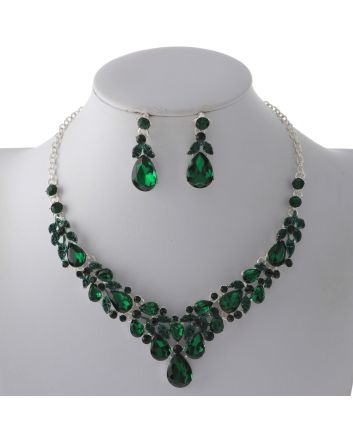Rhinestone Necklace Set